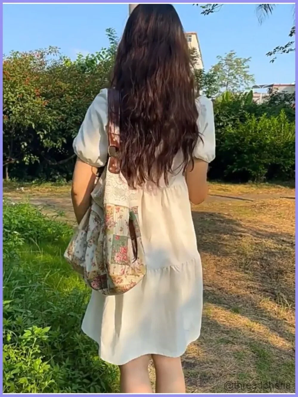 Polka Dot Lace Hobo Tote Bag Women Slouchy Shoulder Purse Floral Vintage